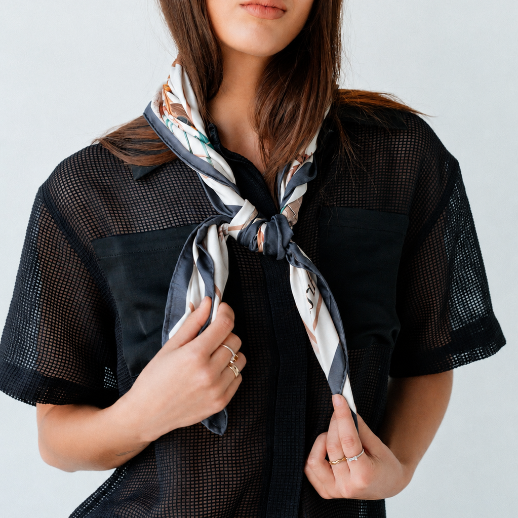 Liora Tapestry:  Square Silk Scarf