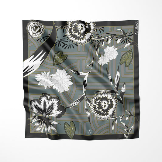 Silva Noire:  Square Silk Scarf