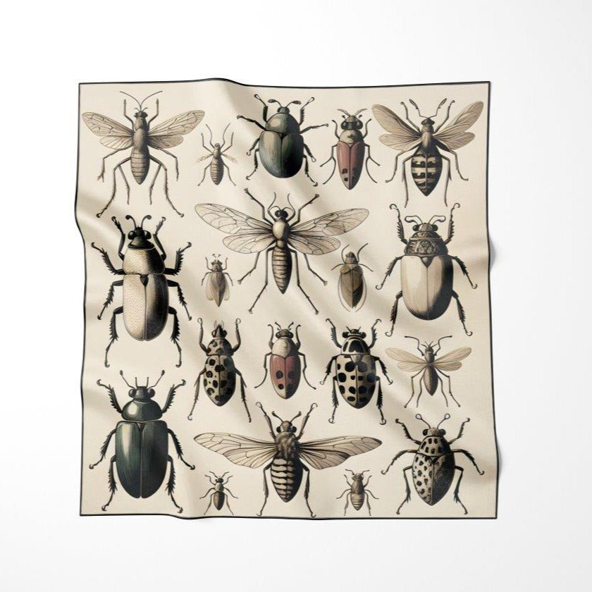 Bugs:  Square Silk Scarf