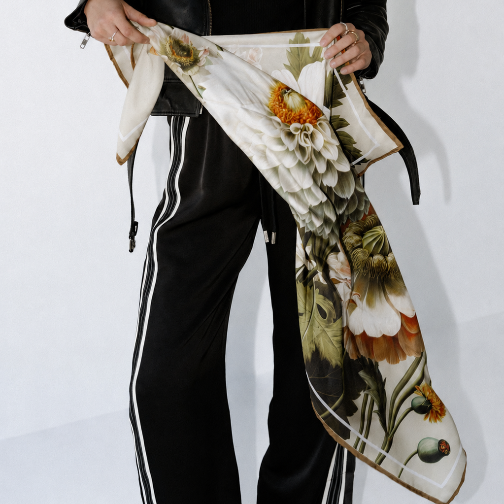 Liora Garden:  Square Silk Scarf