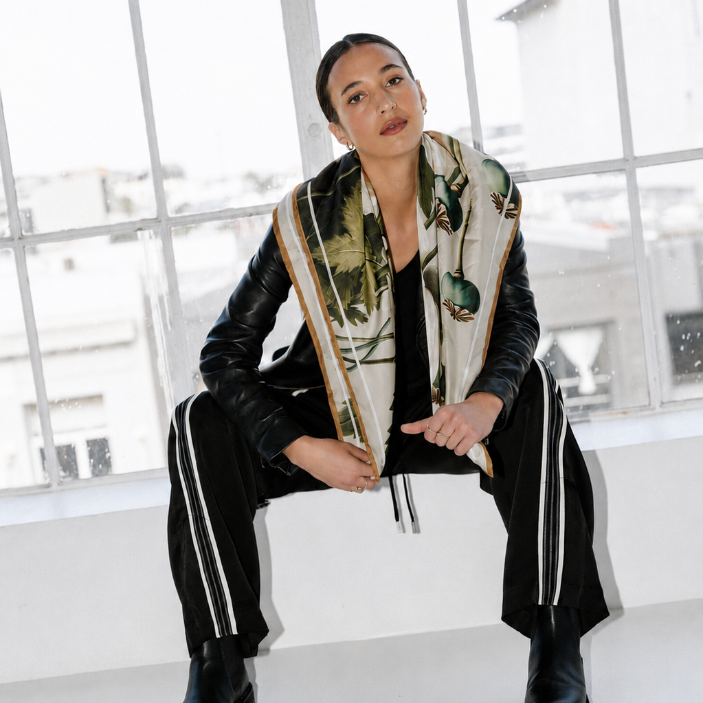 Liora Garden:  Square Silk Scarf
