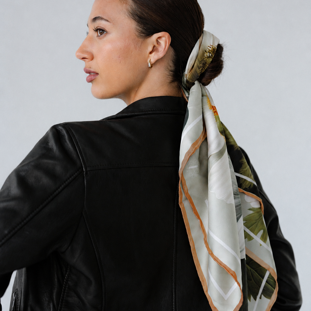 Liora Garden:  Square Silk Scarf