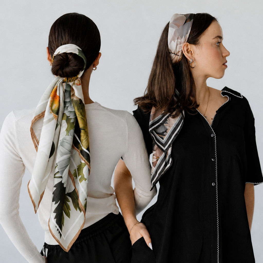 Liora Garden:  Square Silk Scarf