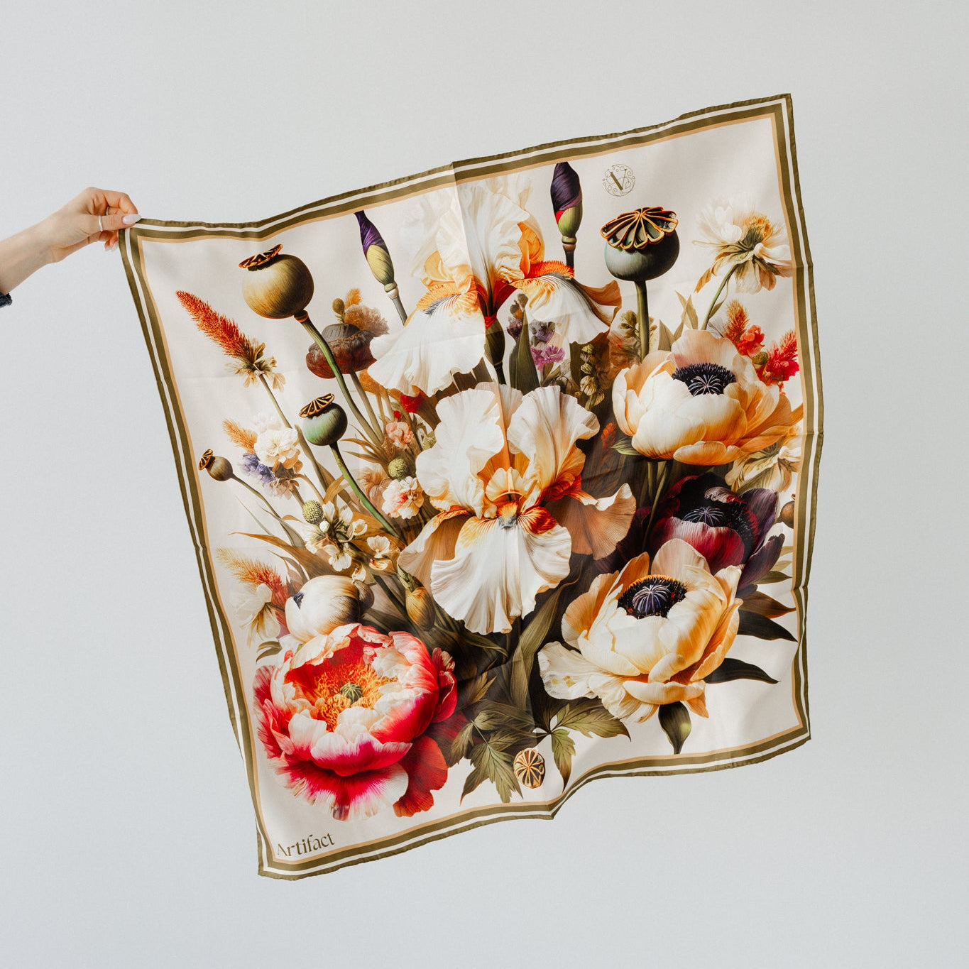 Liora Bounty:  Square Silk Scarf