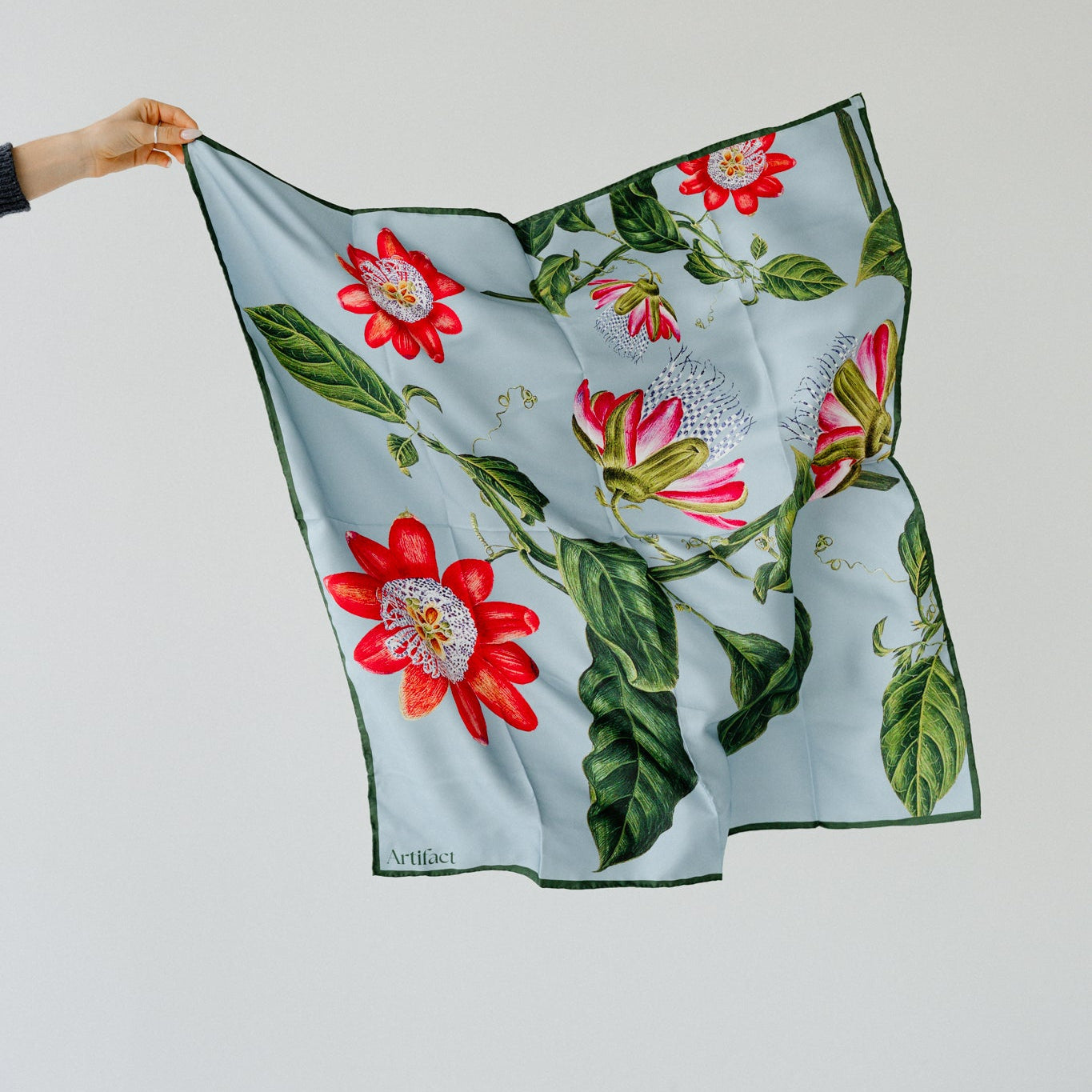 Liora Blossom:  Square Silk Scarf