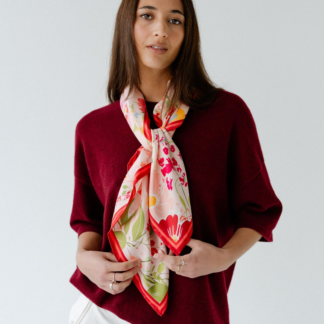 Liora Meadow:  Square Silk Scarf