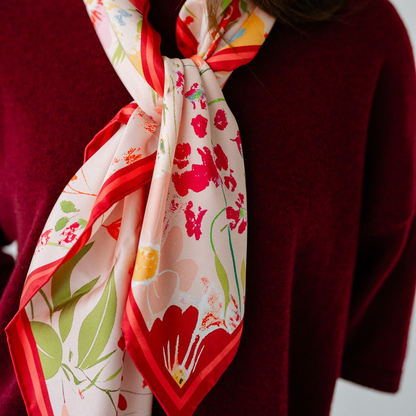 Liora Meadow:  Square Silk Scarf