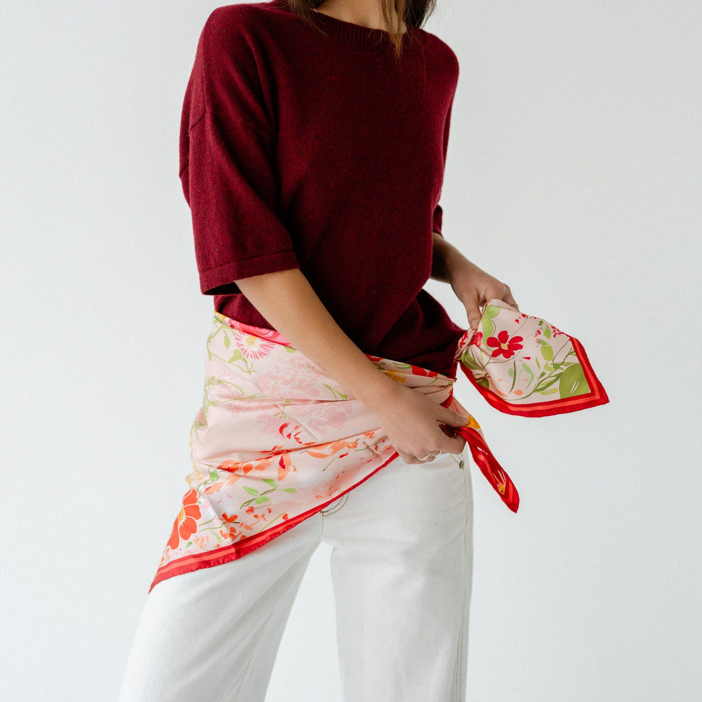Liora Meadow:  Square Silk Scarf