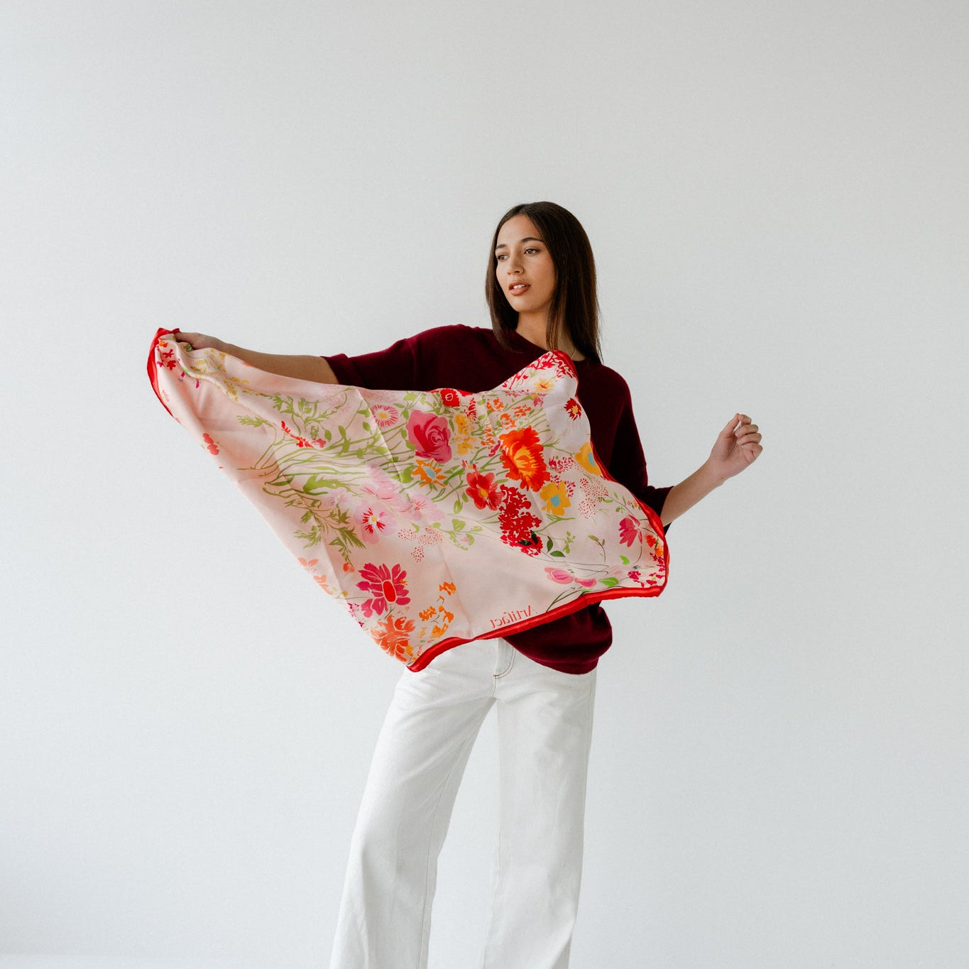 Liora Meadow:  Square Silk Scarf