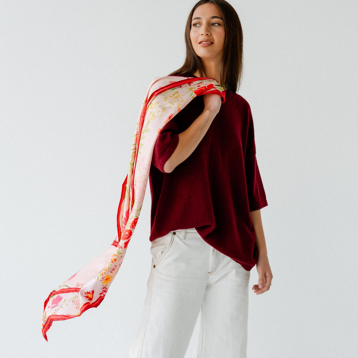 Liora Meadow:  Square Silk Scarf