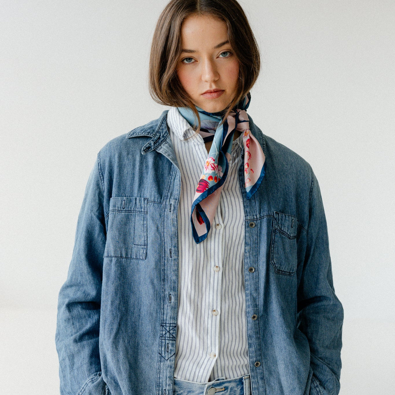 Liora Bloom:  Square Silk Scarf