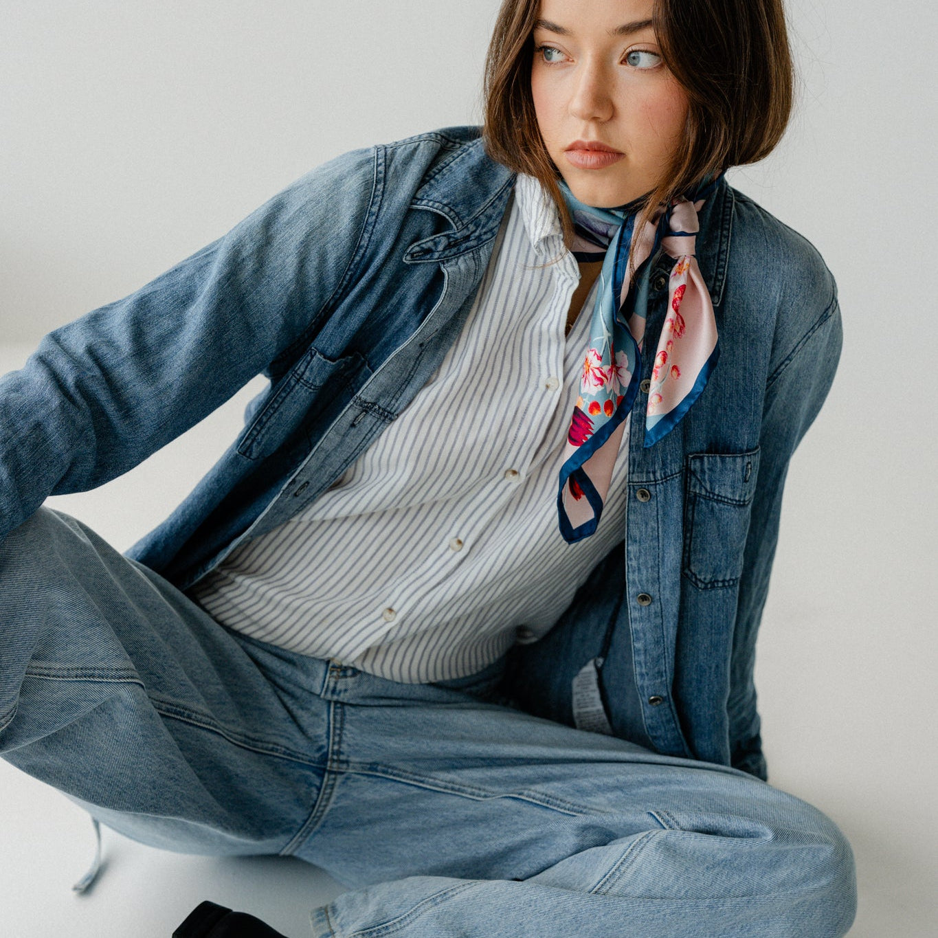 Liora Bloom:  Square Silk Scarf