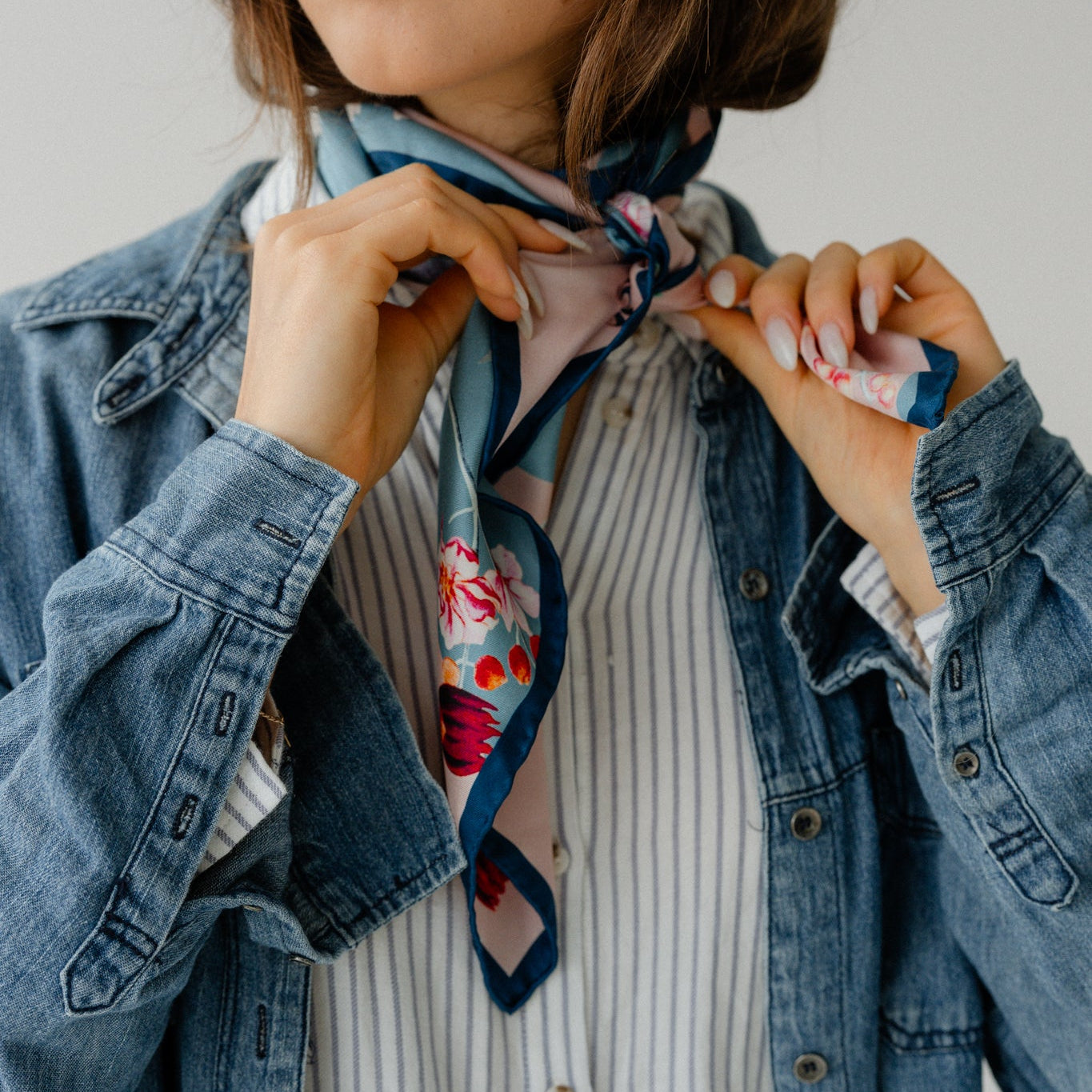 Liora Bloom:  Square Silk Scarf