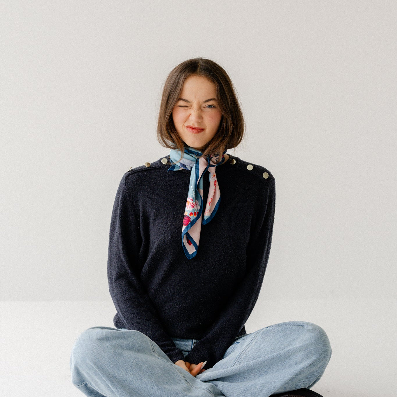 Liora Bloom:  Square Silk Scarf