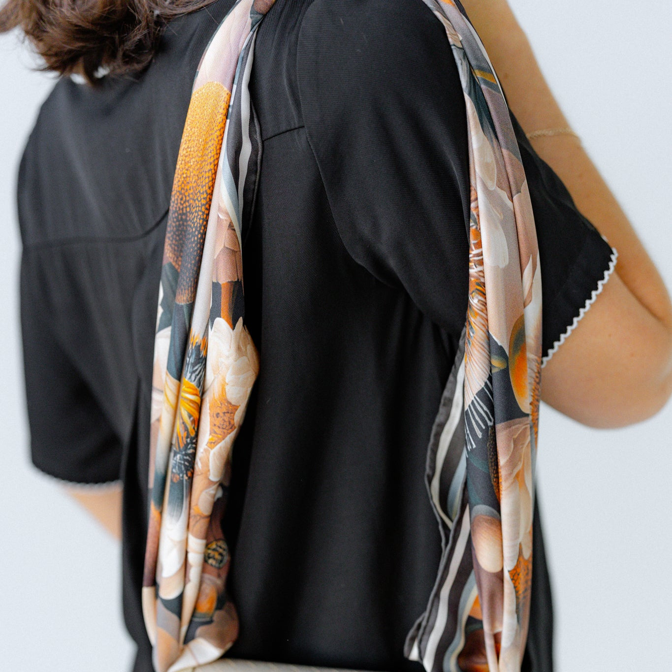 Liora Study:  Square Silk Scarf