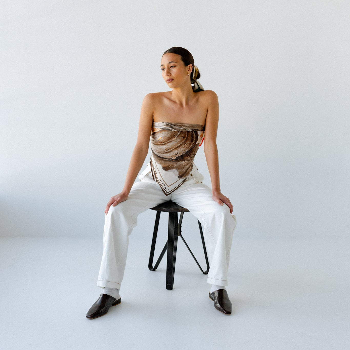 Liora Heirloom:  Square Silk Scarf