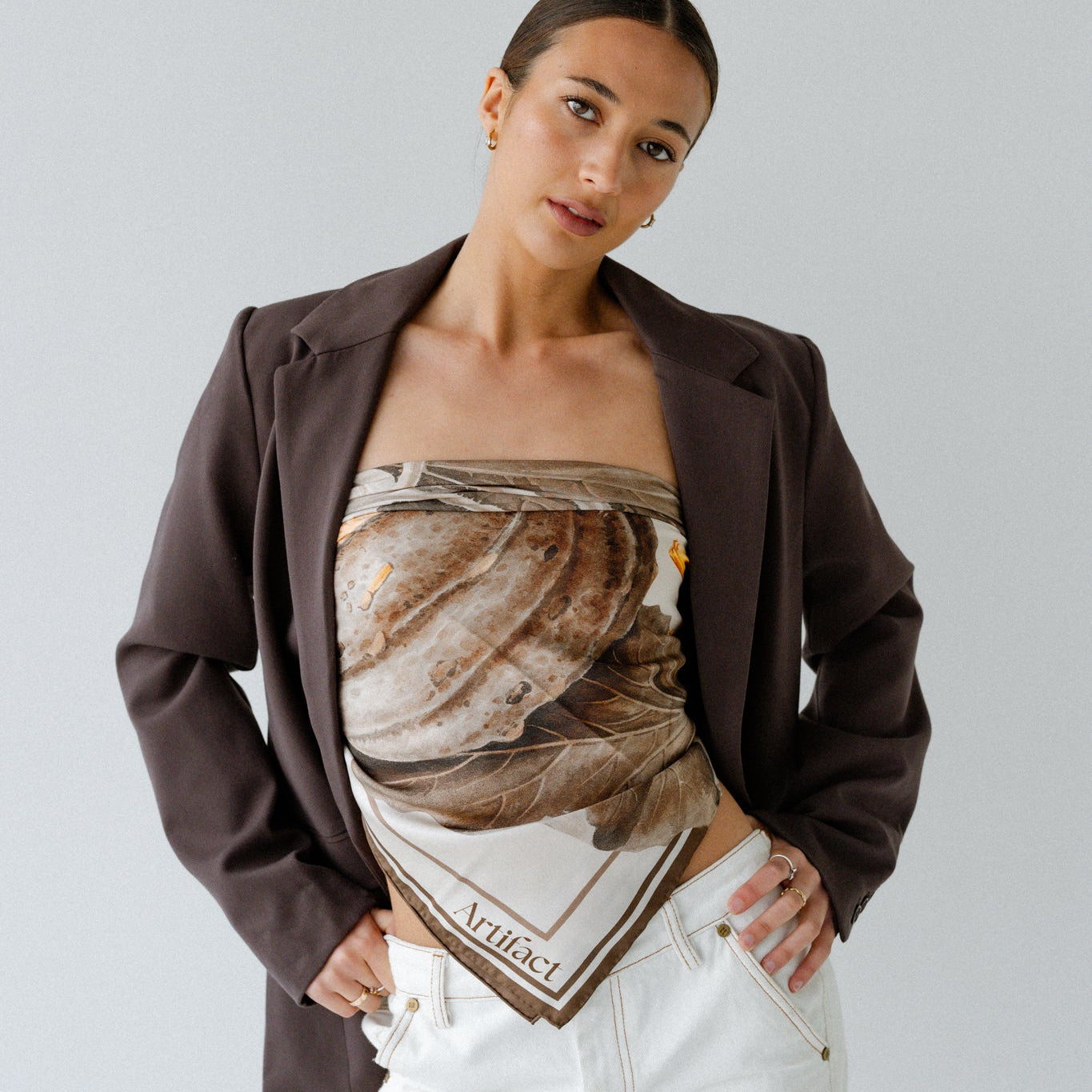 Liora Heirloom:  Square Silk Scarf
