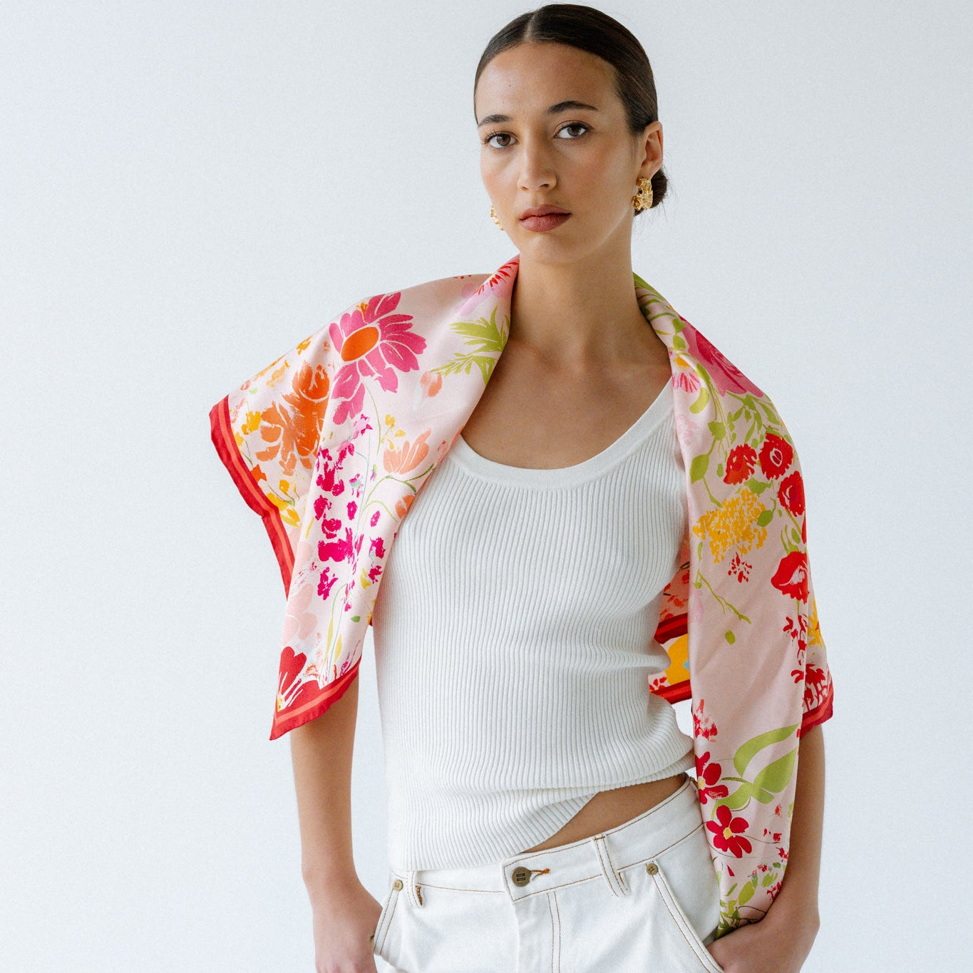 Liora Meadow:  Square Silk Scarf