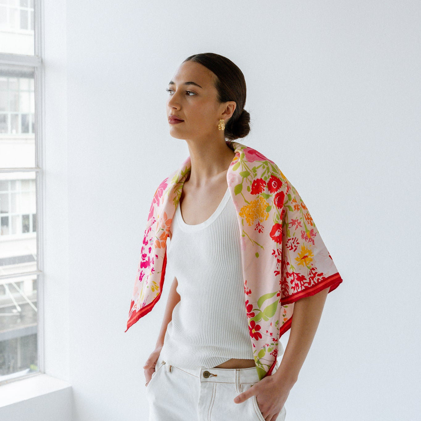 Liora Meadow:  Square Silk Scarf