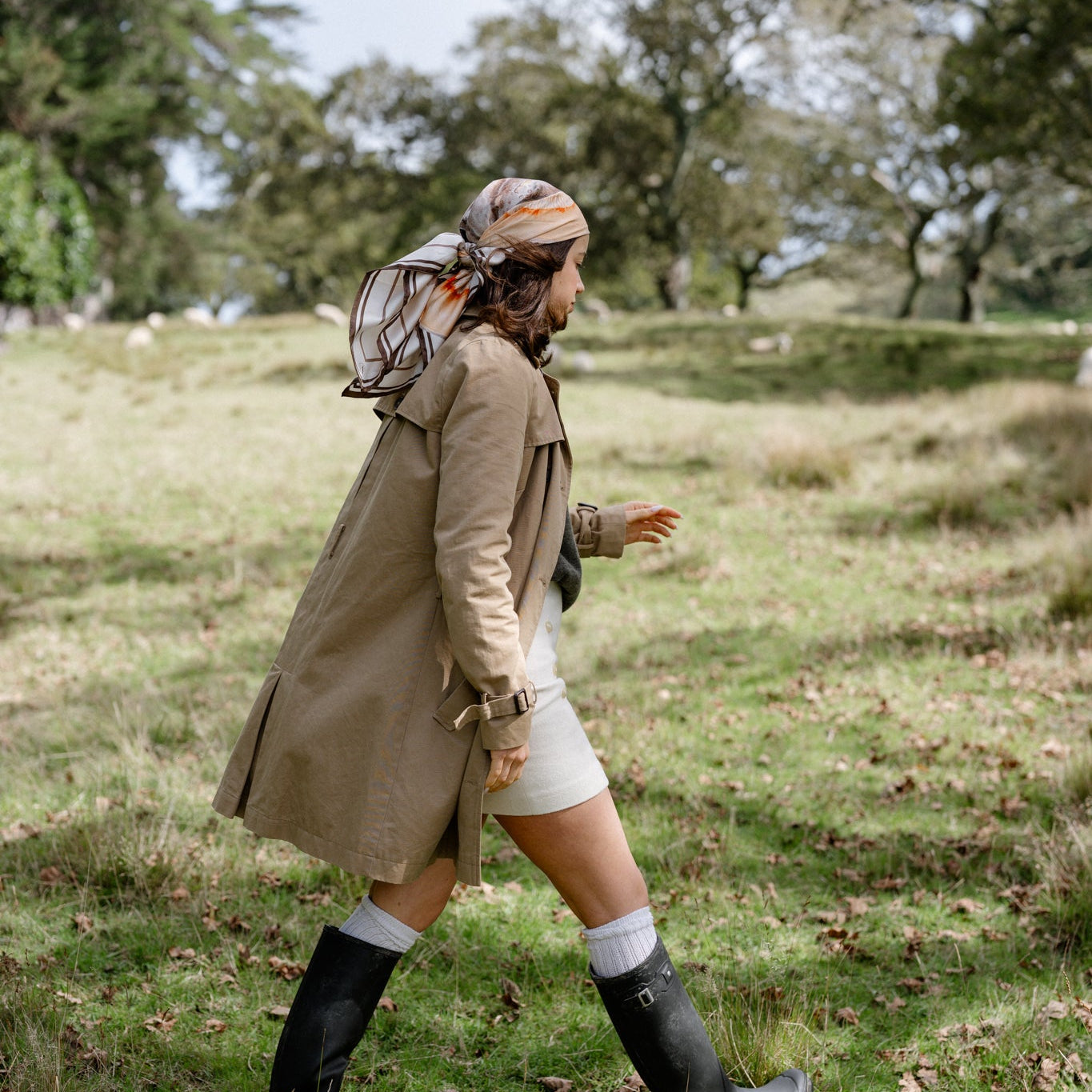 Liora Heirloom:  Square Silk Scarf