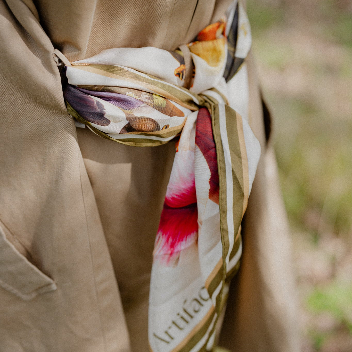 Liora Bounty:  Square Silk Scarf