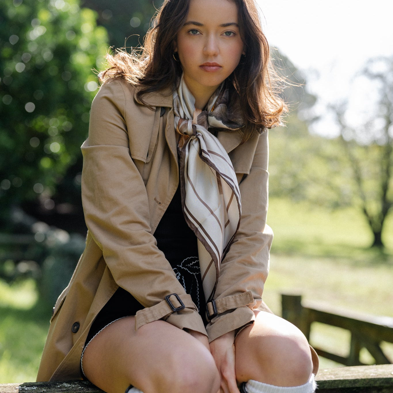 Liora Heirloom:  Square Silk Scarf