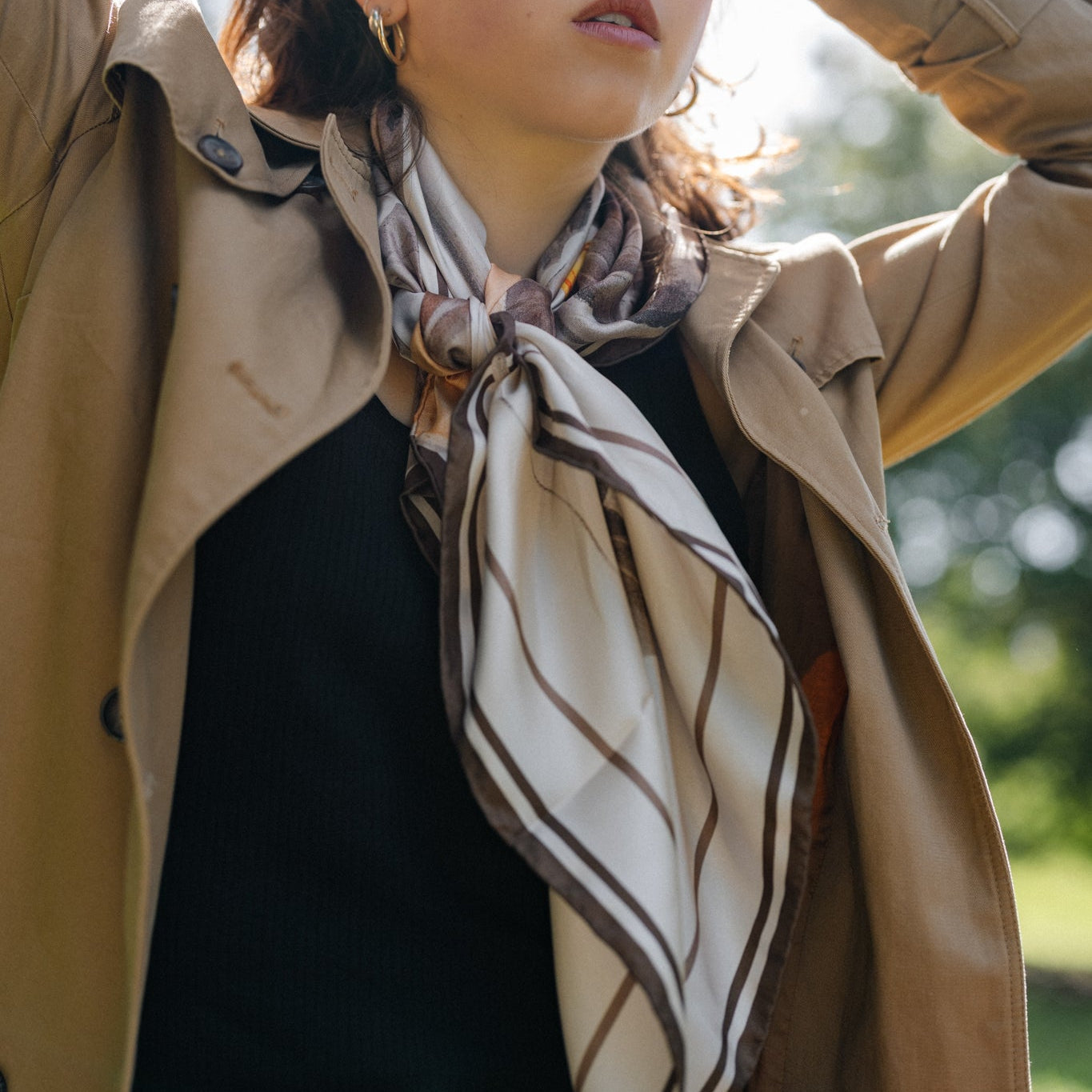 Liora Heirloom:  Square Silk Scarf