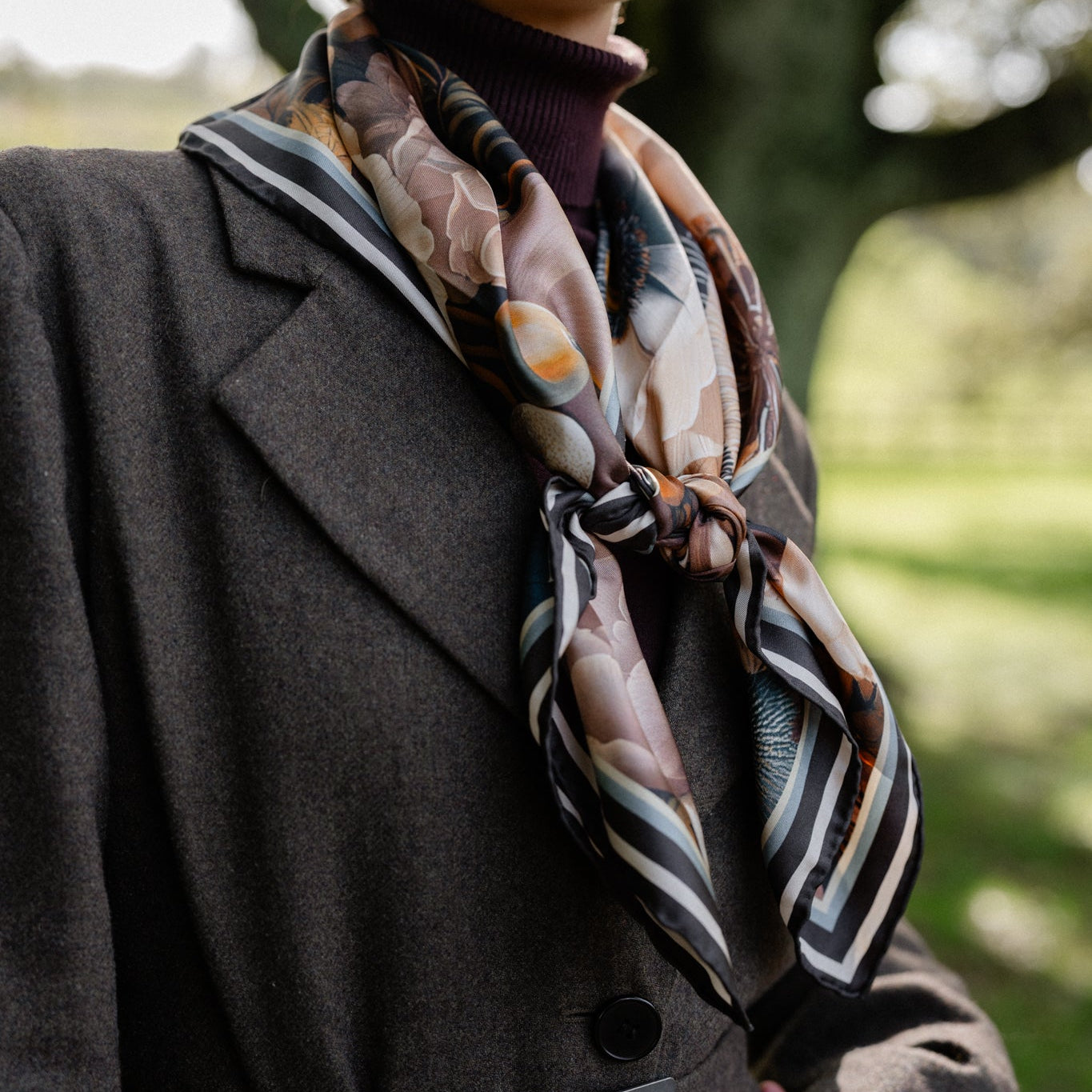 Liora Study:  Square Silk Scarf