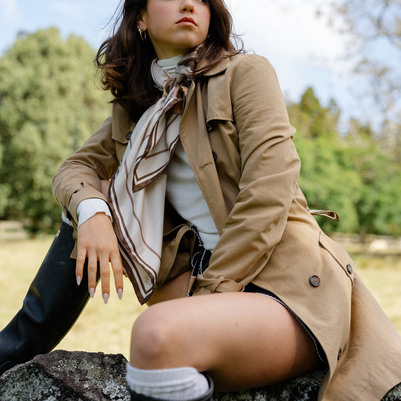 Liora Heirloom:  Square Silk Scarf