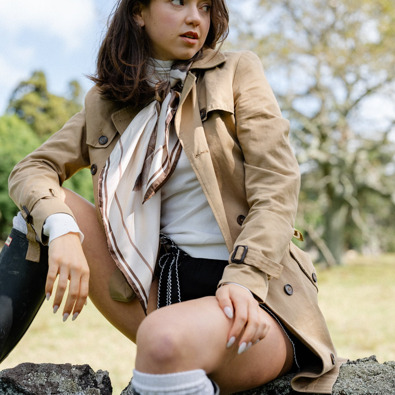 Liora Heirloom:  Square Silk Scarf
